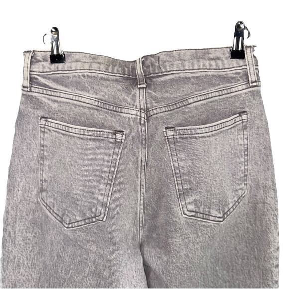 Abercrombie Fitch 27/4 90's Straight Ultra High Rise Jeans Gray Acid Denim A&F - Picture 3 of 6